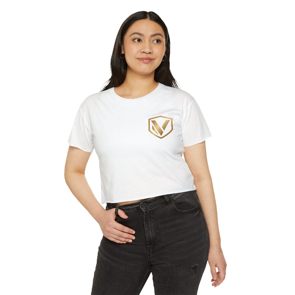 Festival Crop Top — Prevalent Vitals Gold Logo