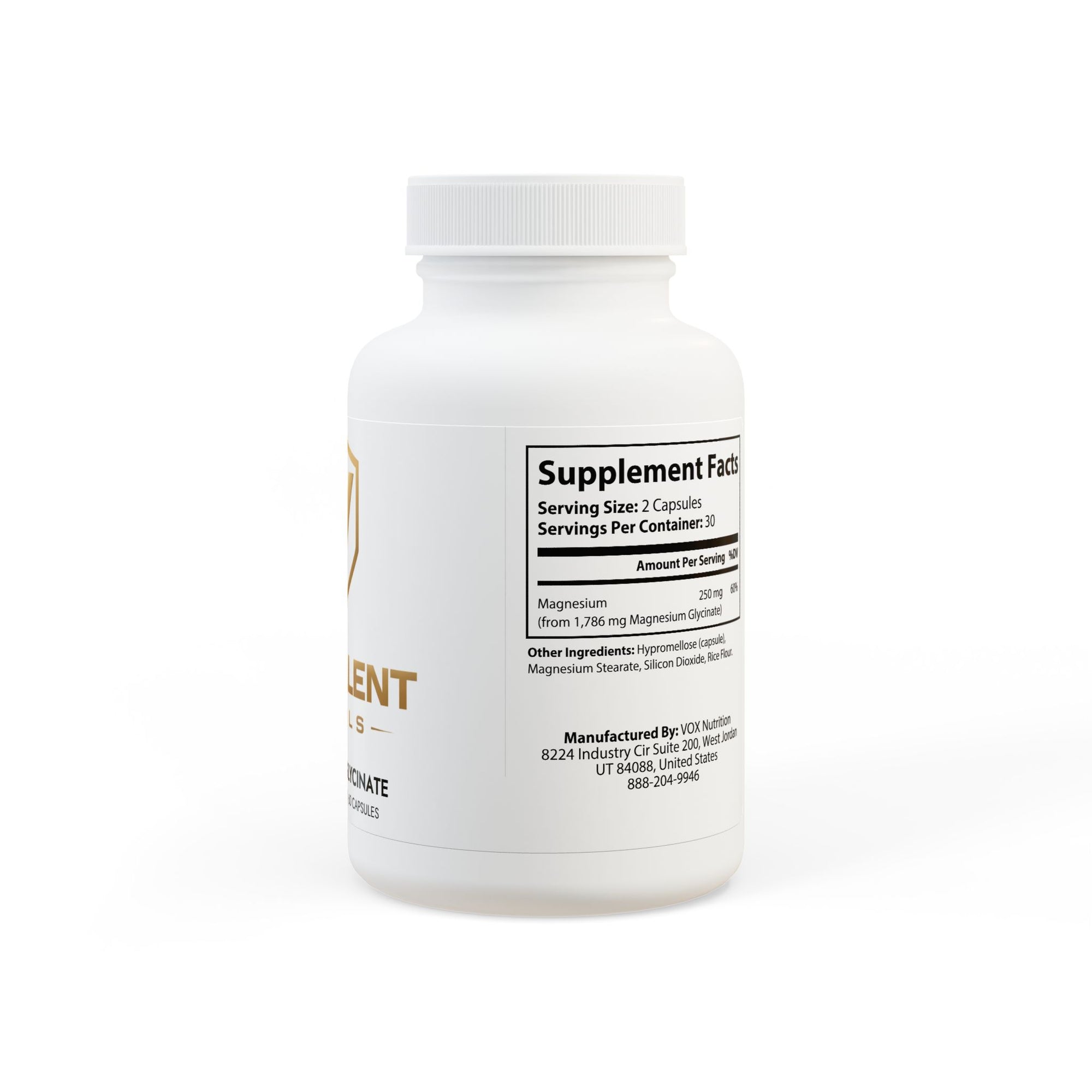 Magnesium Glycinate Supplement (60 Capsules)