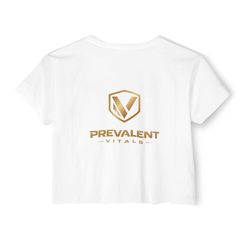 Festival Crop Top — Prevalent Vitals Gold Logo